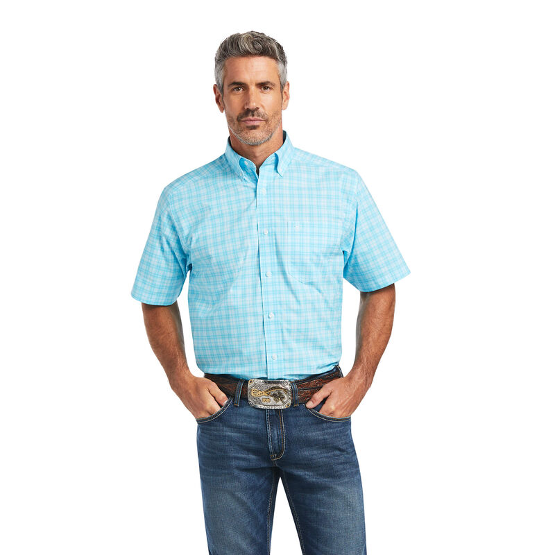 Ariat Hemden Herren - Pro Series Quilo Stretch Classic Fit Blau ( MATLF-3984 )